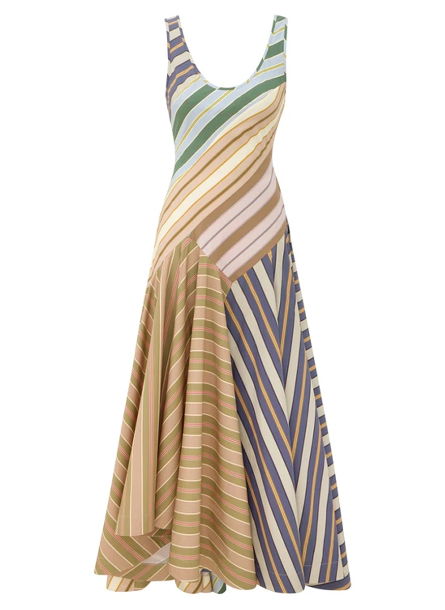 Clash Poplin Maxi Dress