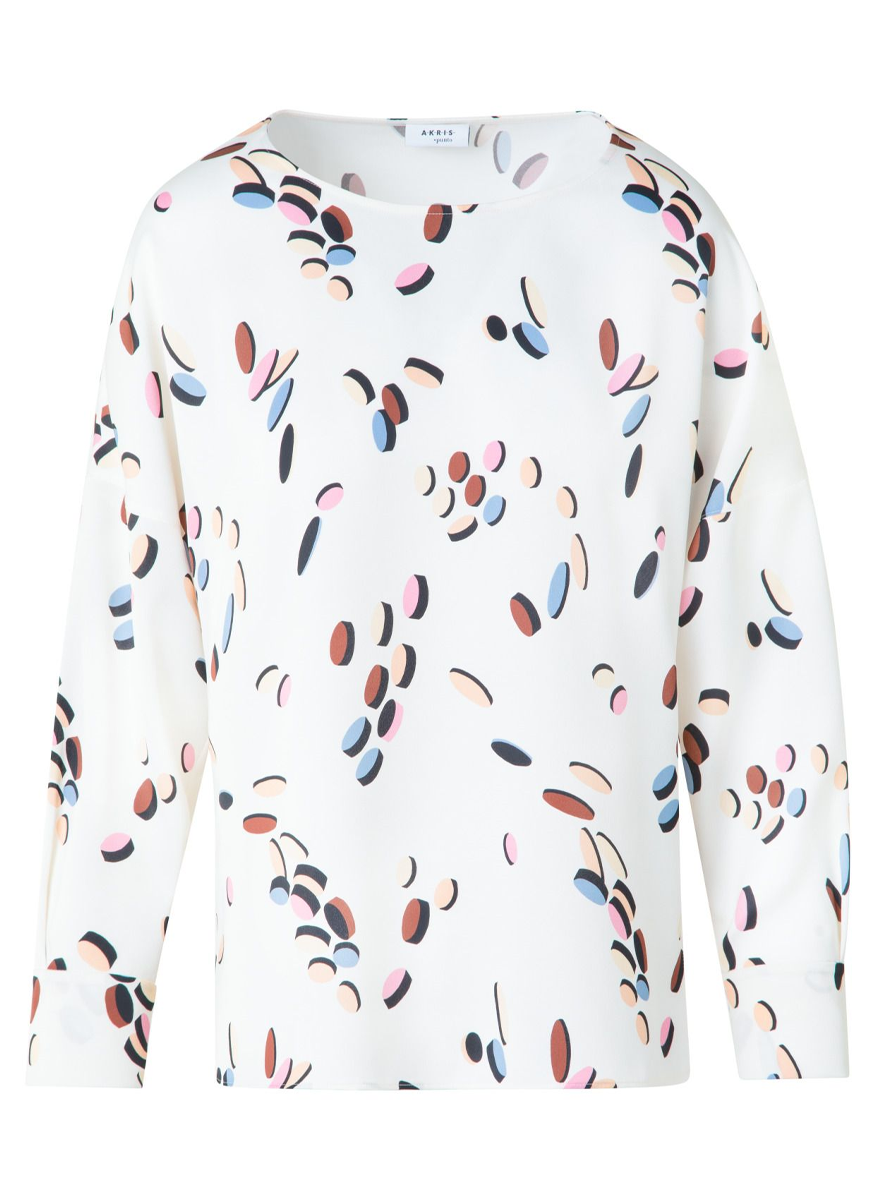 Dropping Dots Print Blouse