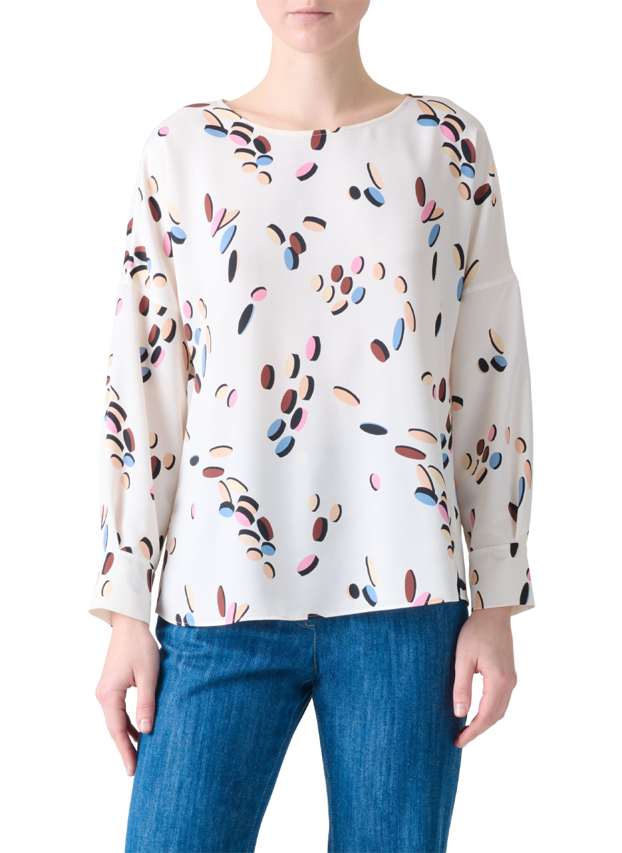 Dropping Dots Print Blouse - Akris Punto