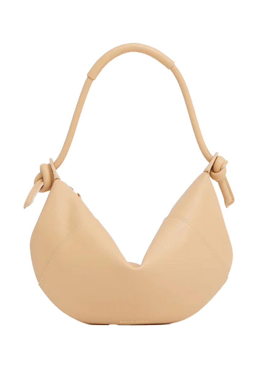 Mini Fortuna Shoulder Bag in Sand Leather
