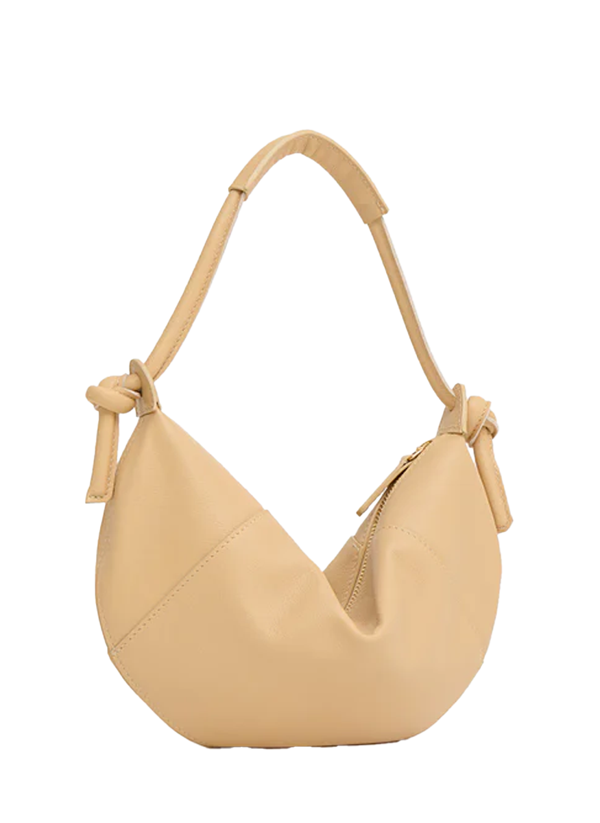 Mini Fortuna Shoulder Bag in Sand Leather
