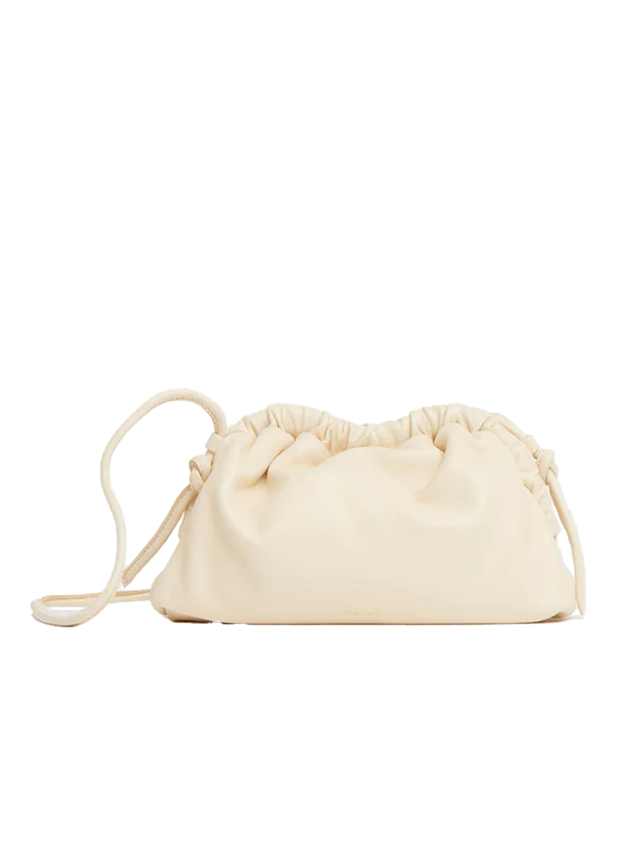Mini Cloud Clutch in Jasmine Leather