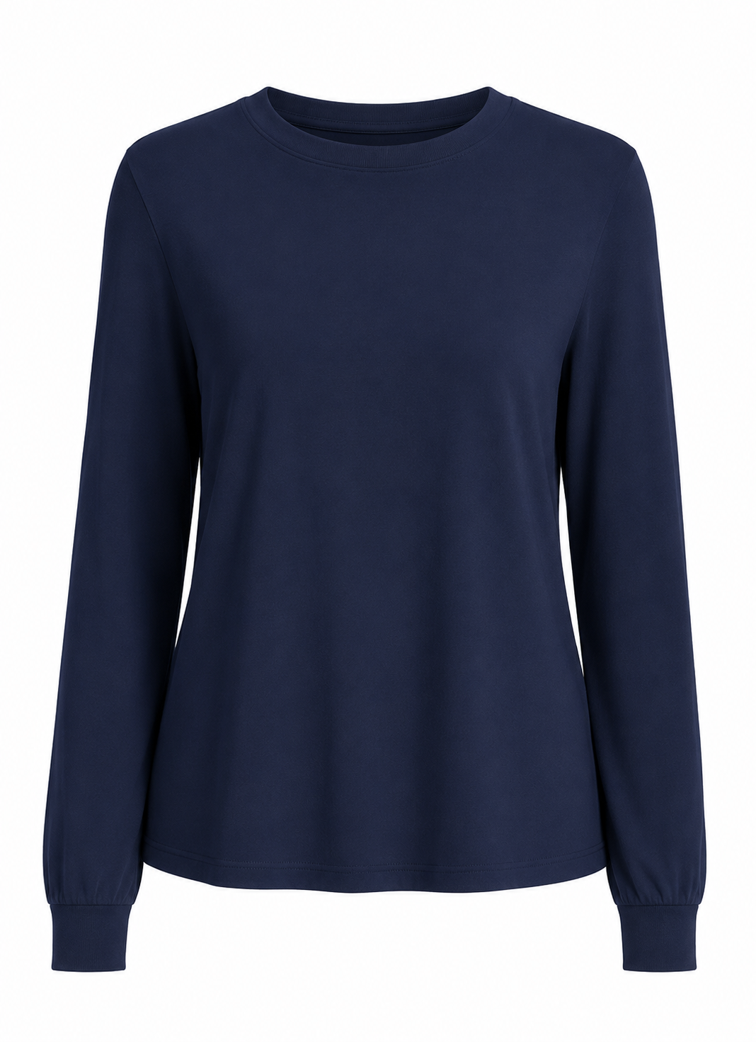 Superfine Light Weight Crew Sweater in Navy