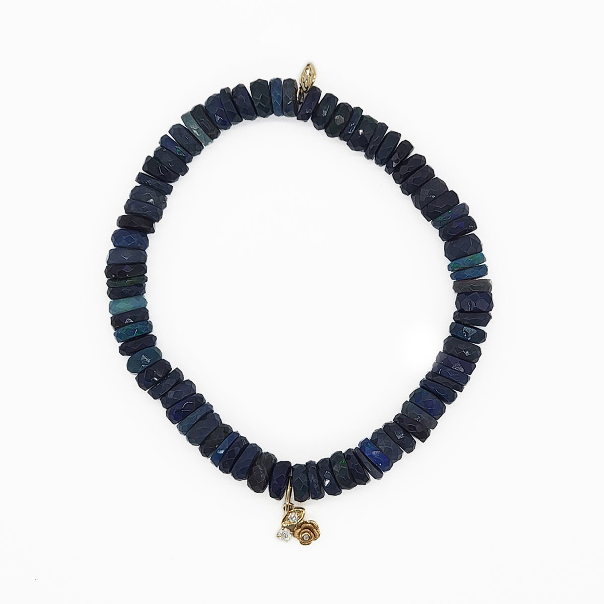 Blue Ethiopian Opal Bead Bracelet