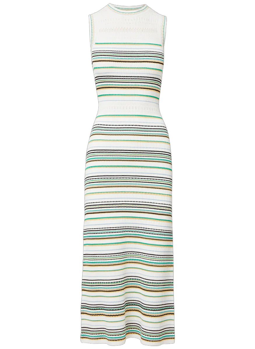 Dawna Knit Striped Maxi Dress