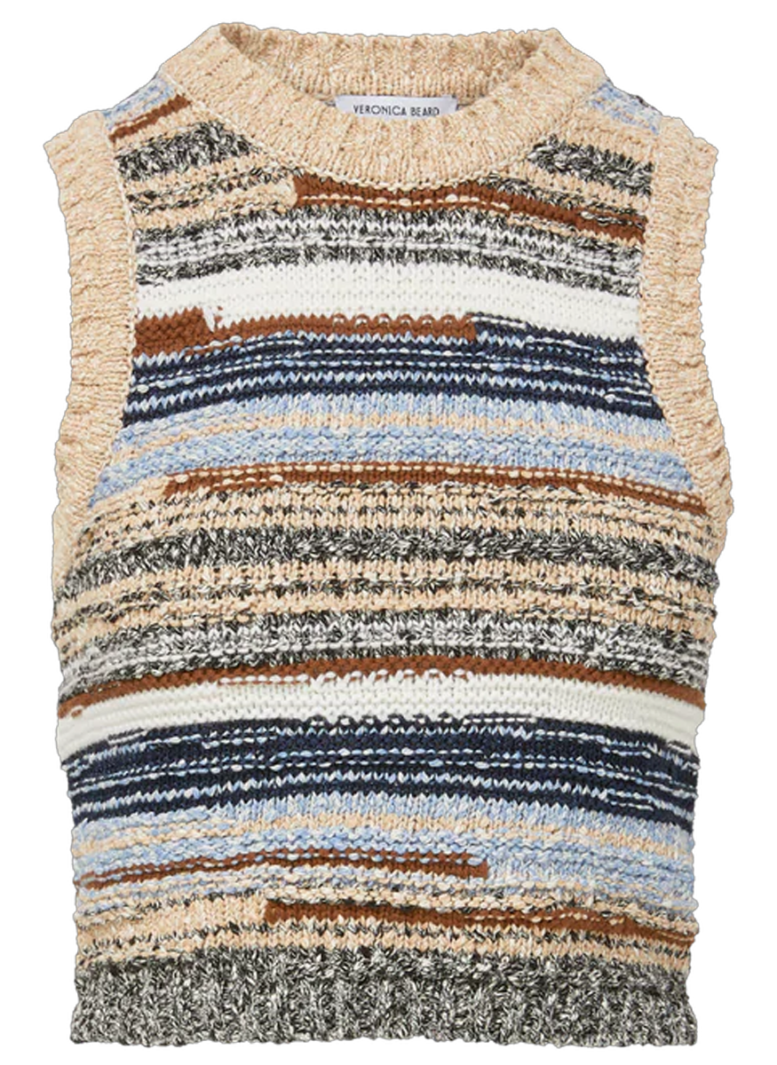 Jerrel Wool-Blend Cropped Tank Top