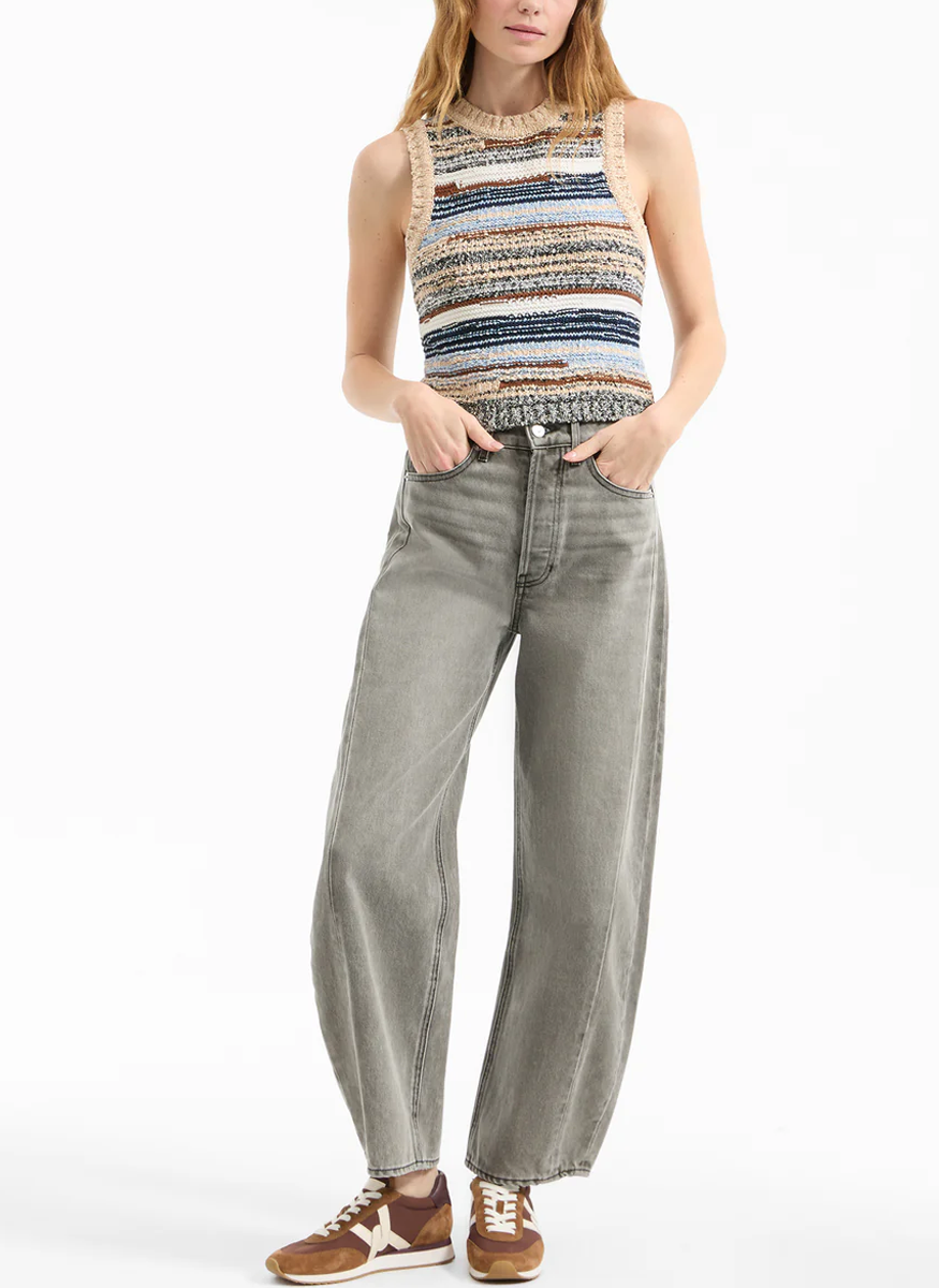 Jerrel Wool-Blend Cropped Tank Top