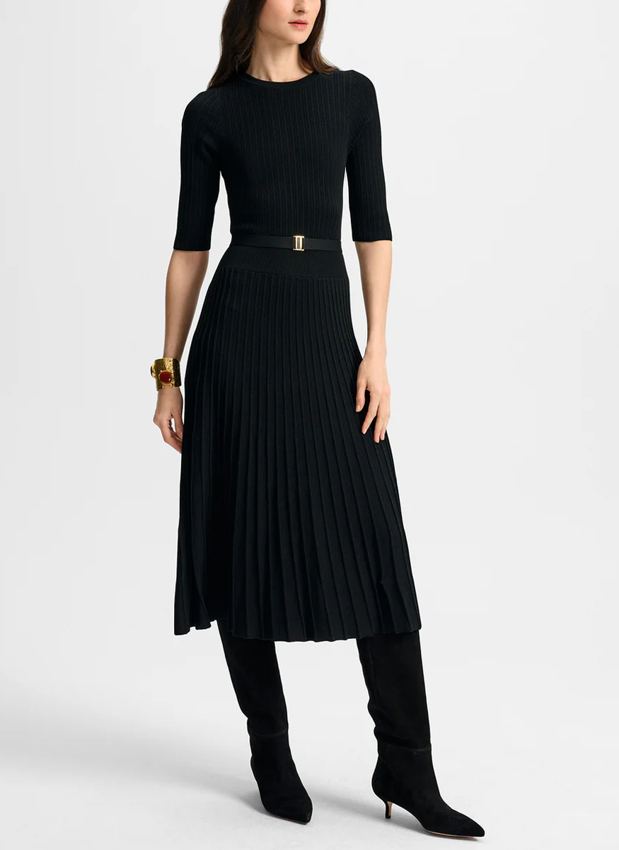 Elthea Belted Midi Dress