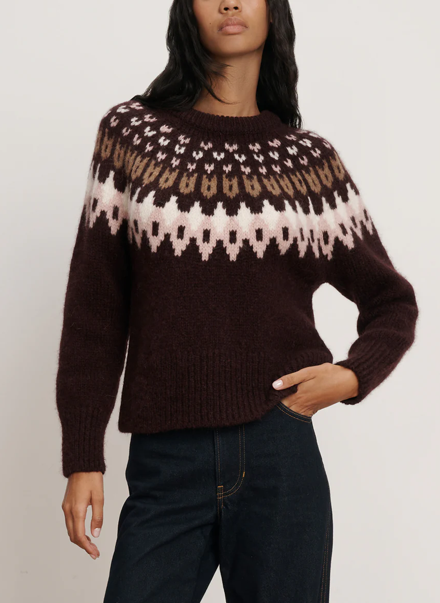 Anne Fairisle Pullover - Veronica Beard