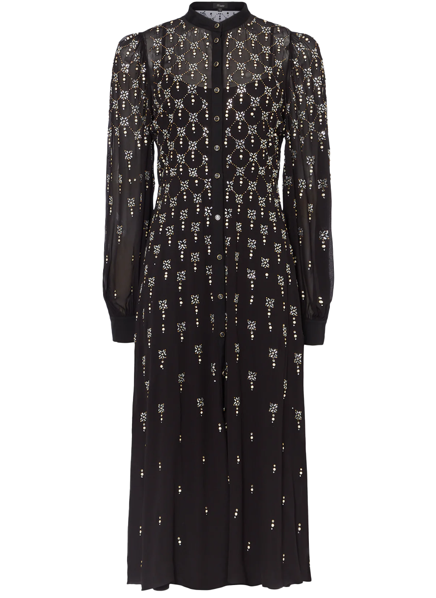 Gallantry Embellished Shirt Dress