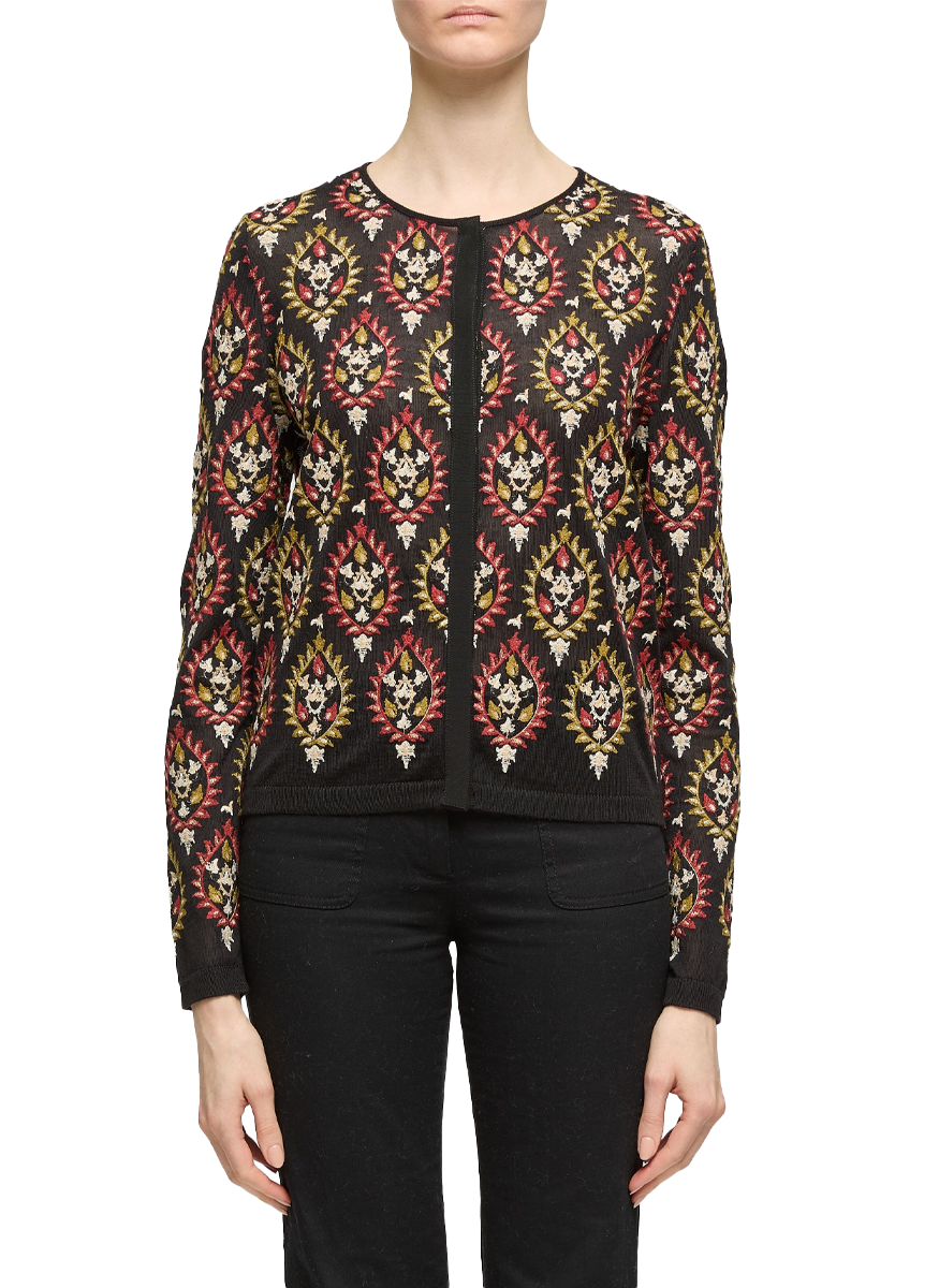 Cashmere and Silk Ikat Sweater Set