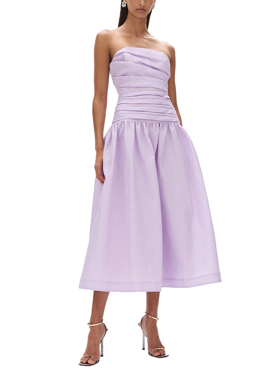 knee length dresses for ladies Sophia Strapless Dress US2 / Lilac