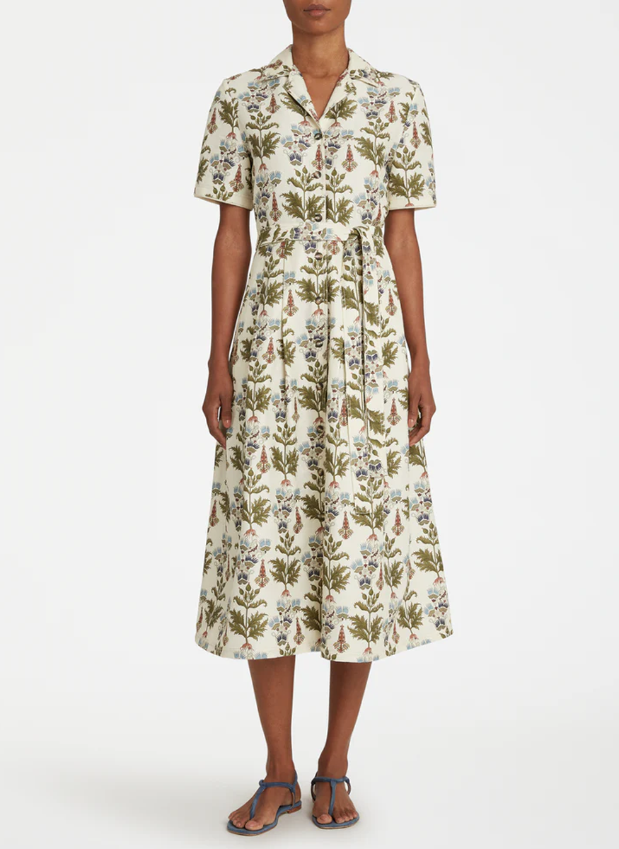 Claudia Dress in Persian Botanic Print