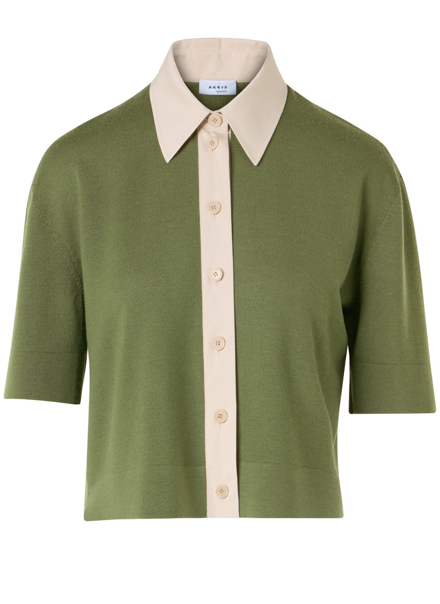 Knit Polo Cardigan