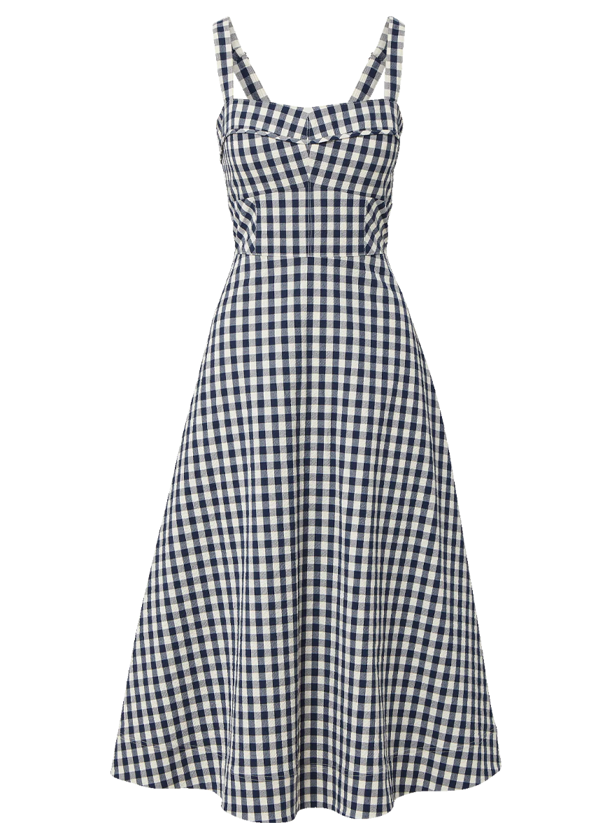 Aila Gingham Midi Dress – Elizabeth Anthony