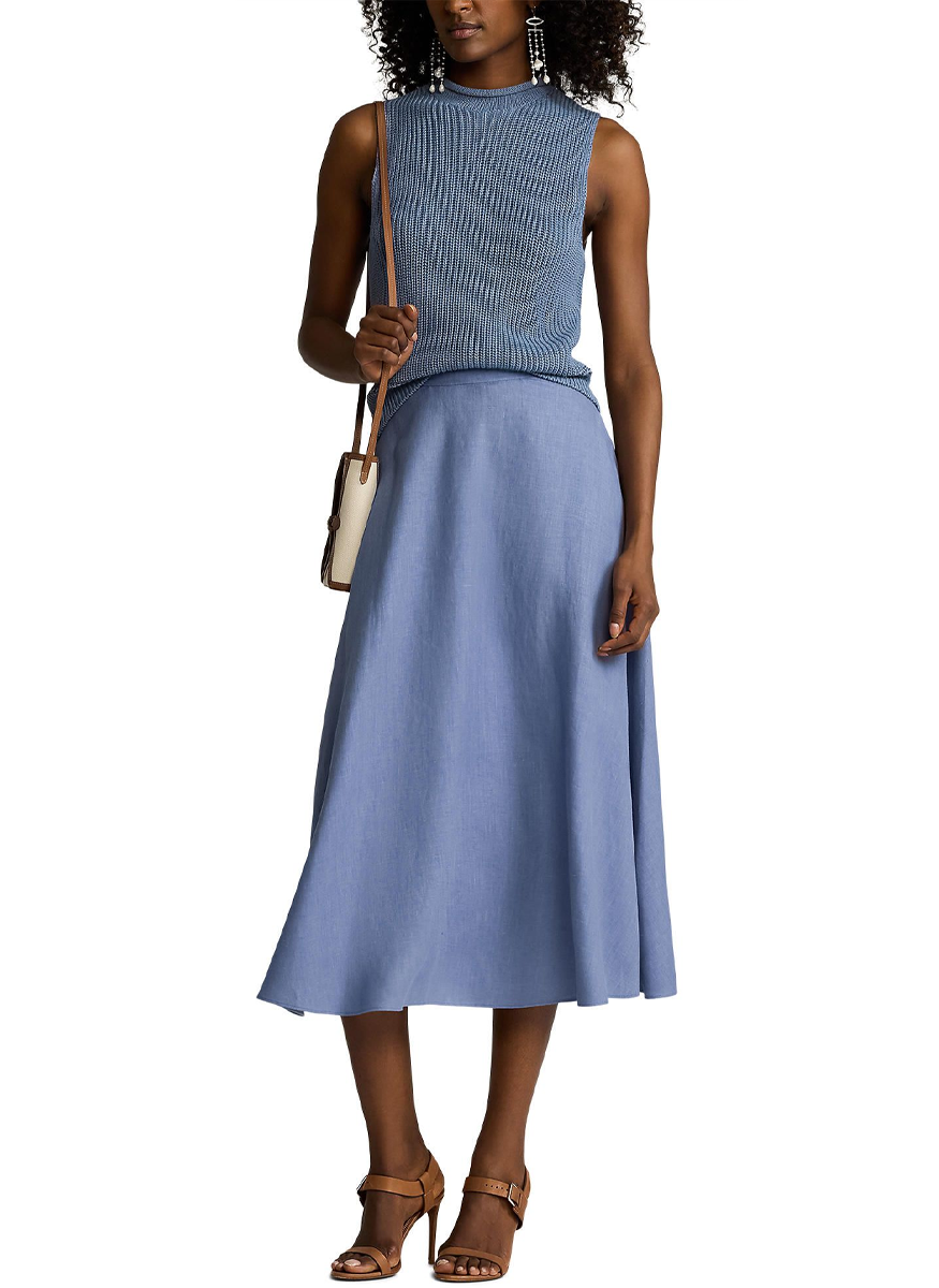 Silk Jersey Sleeveless Rollneck Sweater - Ralph Lauren Collection