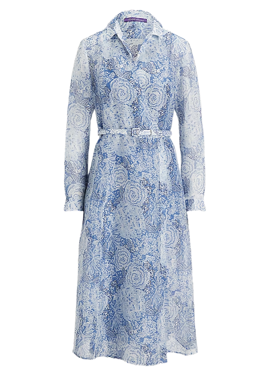 Aniyah Floral Linen Gauze Day Dress