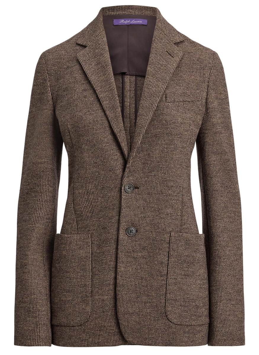 Hailey Tick-Weave Wool Jacket