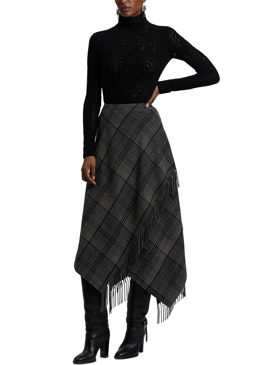 Cashmere Pointelle Funnelneck Sweater