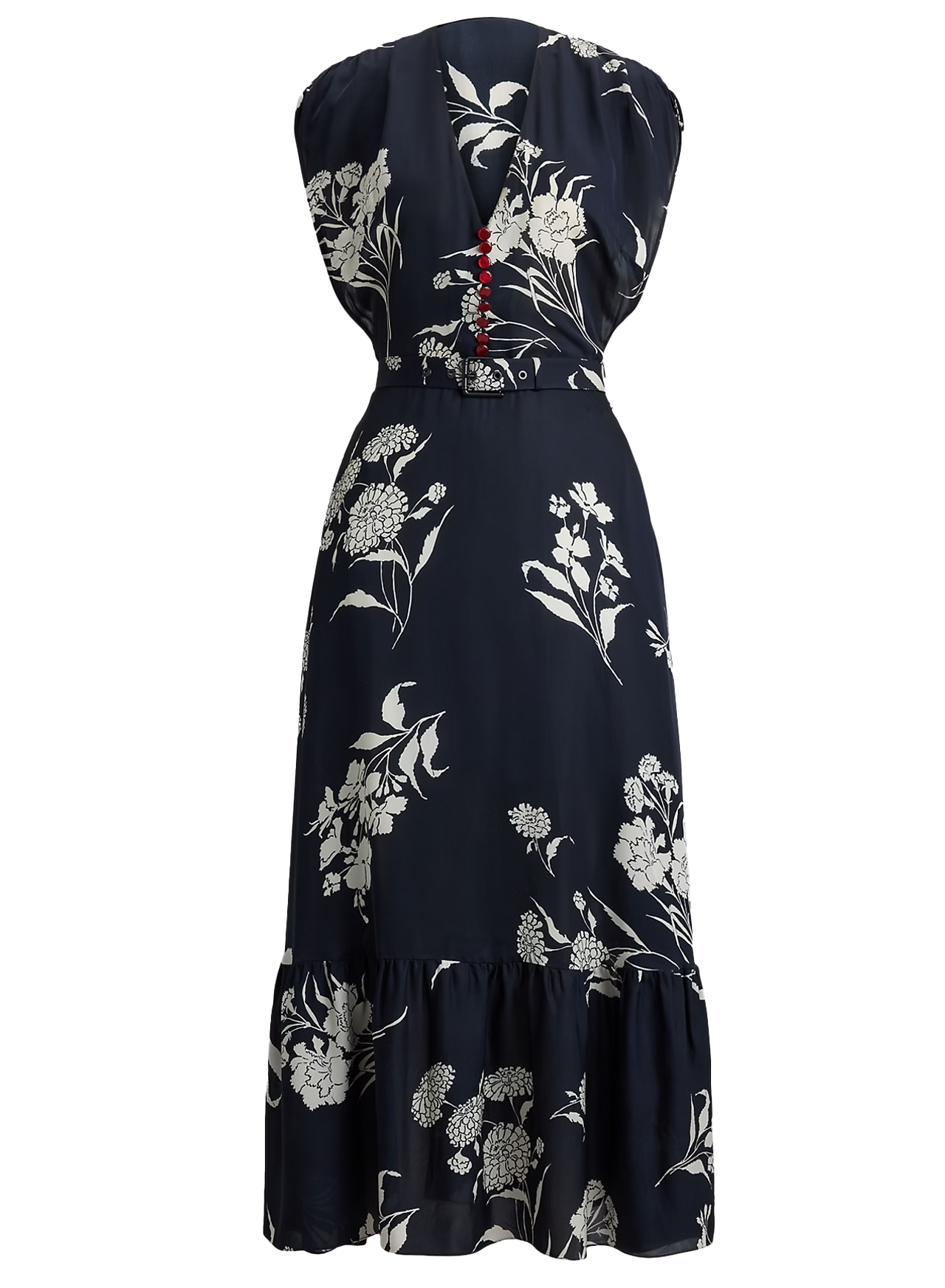 Damian Floral Satin Day Dress