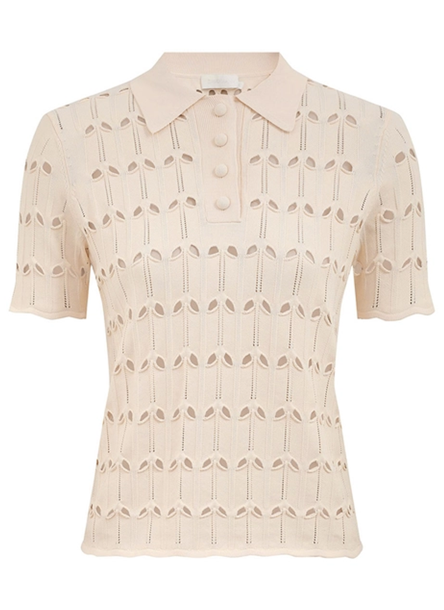 Rhiannon Pointelle Polo