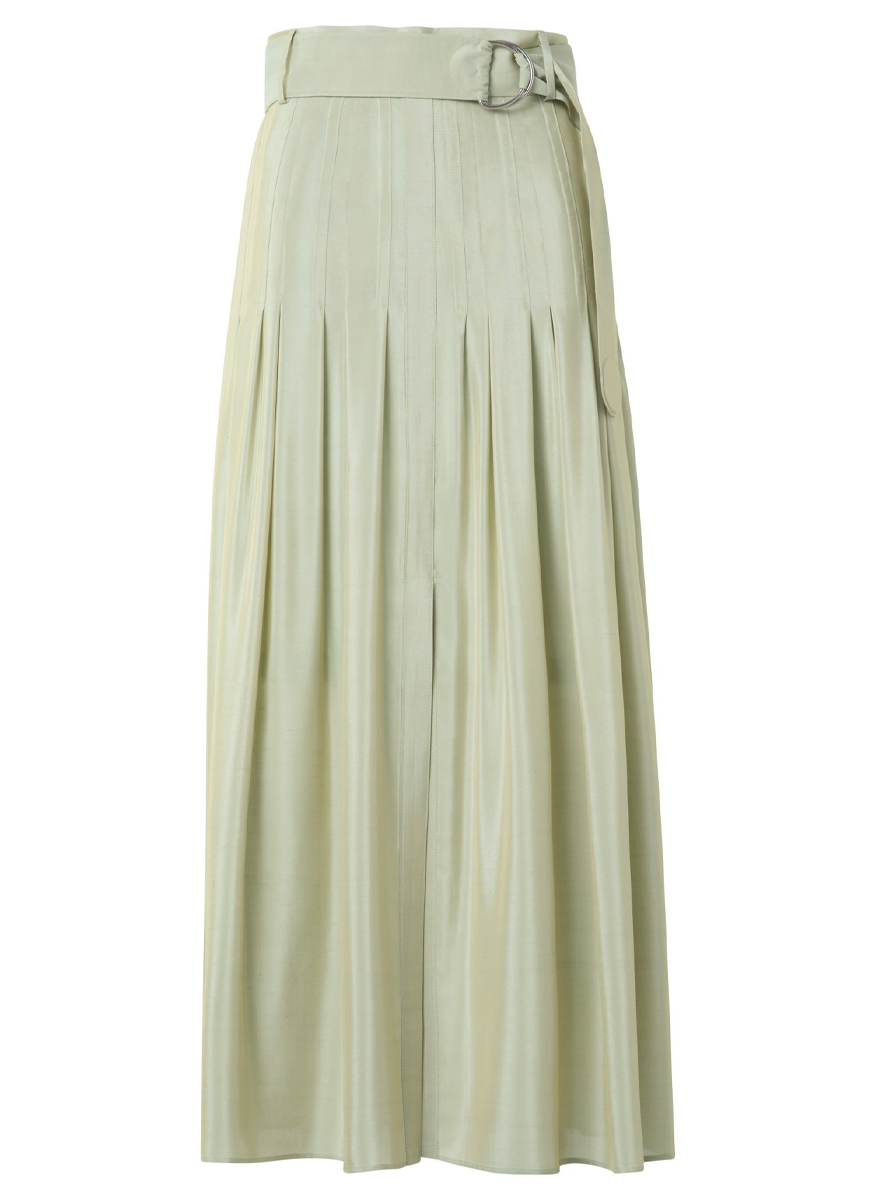 Pleated Midi Skirt