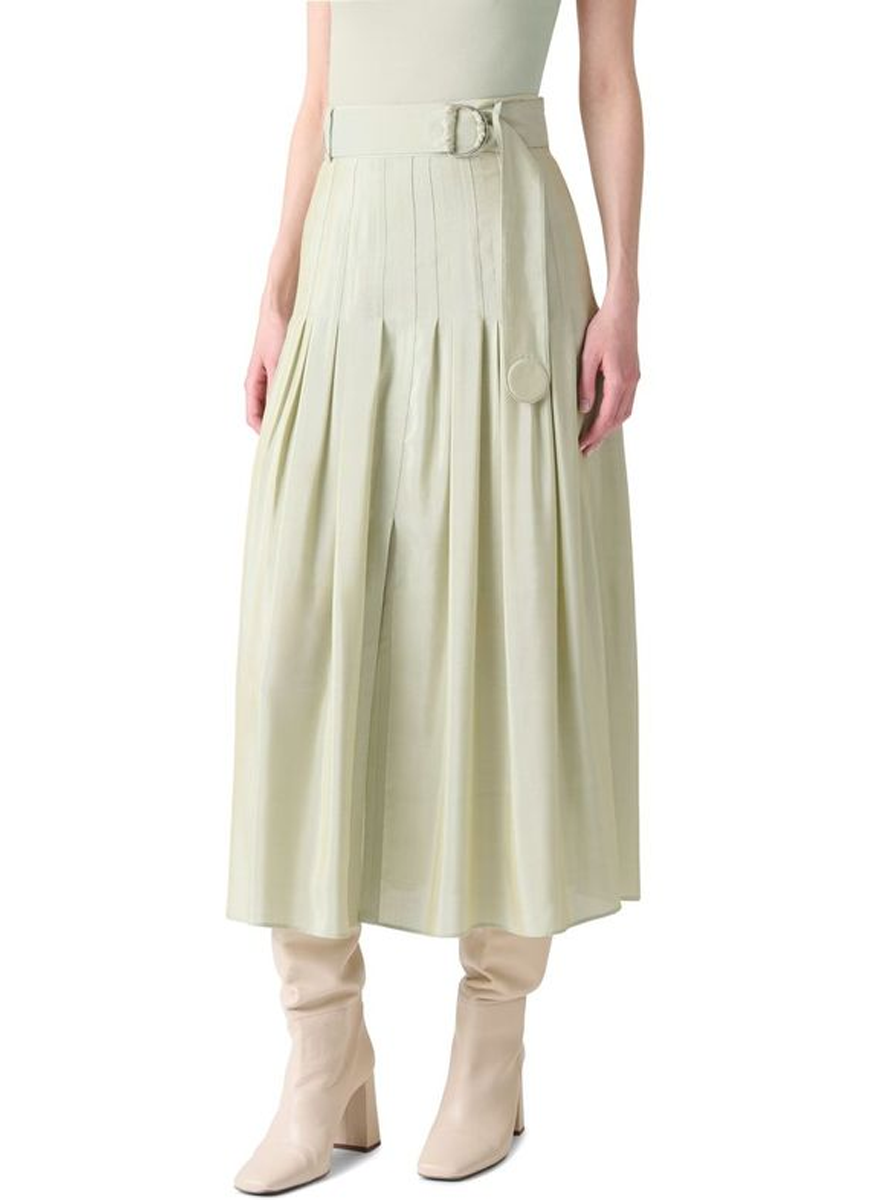 Pleated Midi Skirt