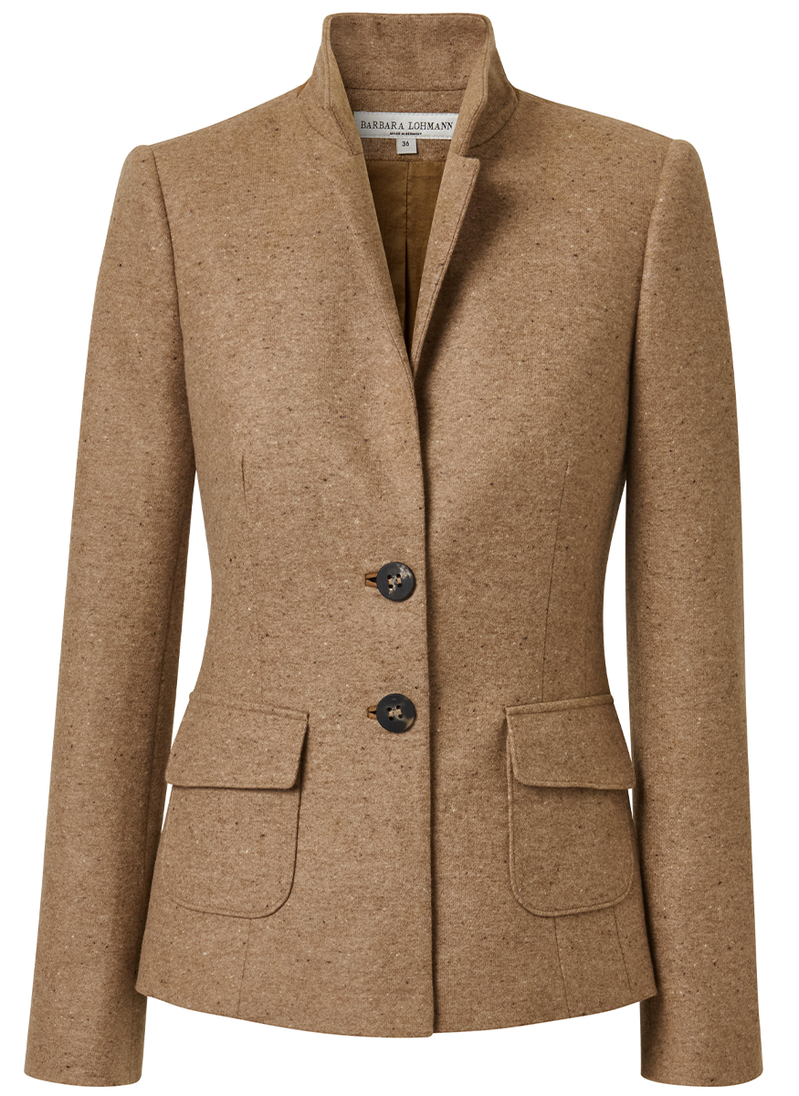 Cashmere Speckled Jersey Jacket