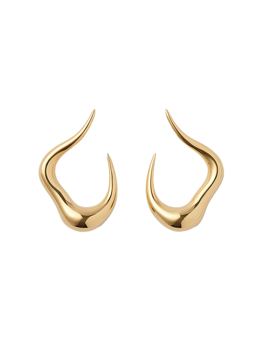 Bold Stream Open Earrings