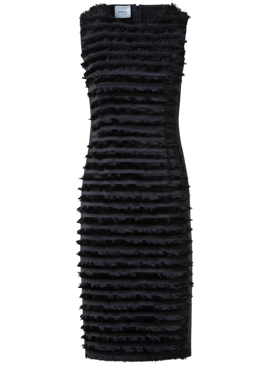 Fringed Stripes Sheath Dress