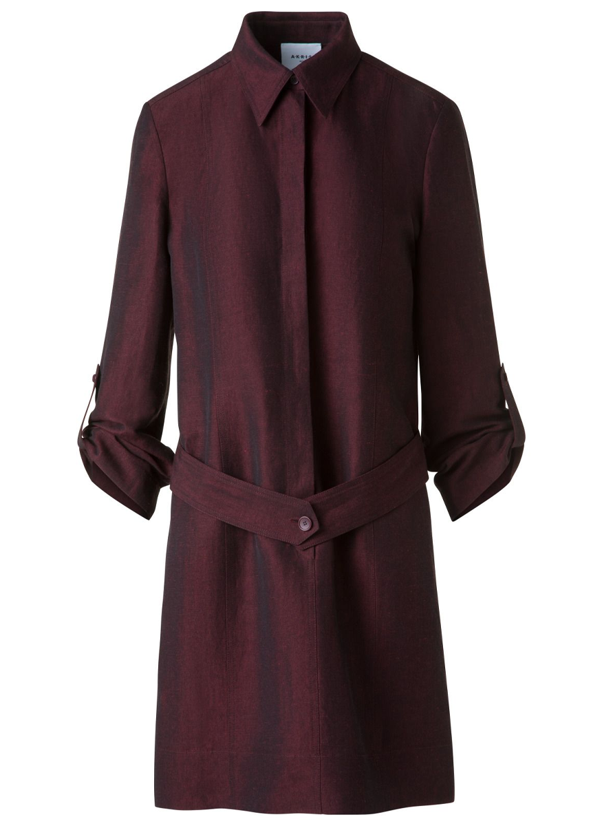Flared Skirt Shirt Dress