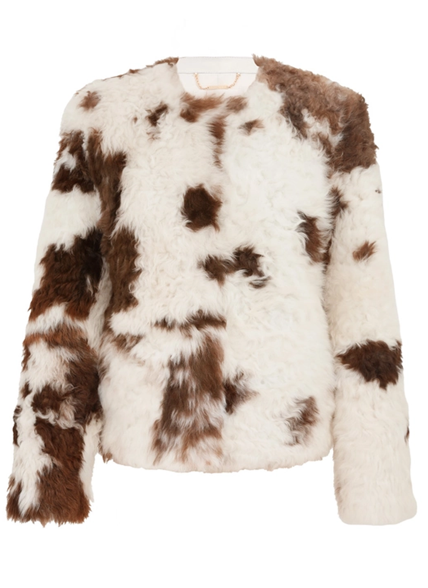 Hypnotic Spot Shearling Jacket