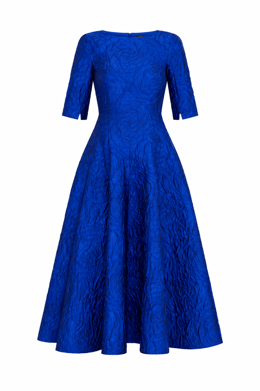 Midi Dress In Poiret Rose Jacquard