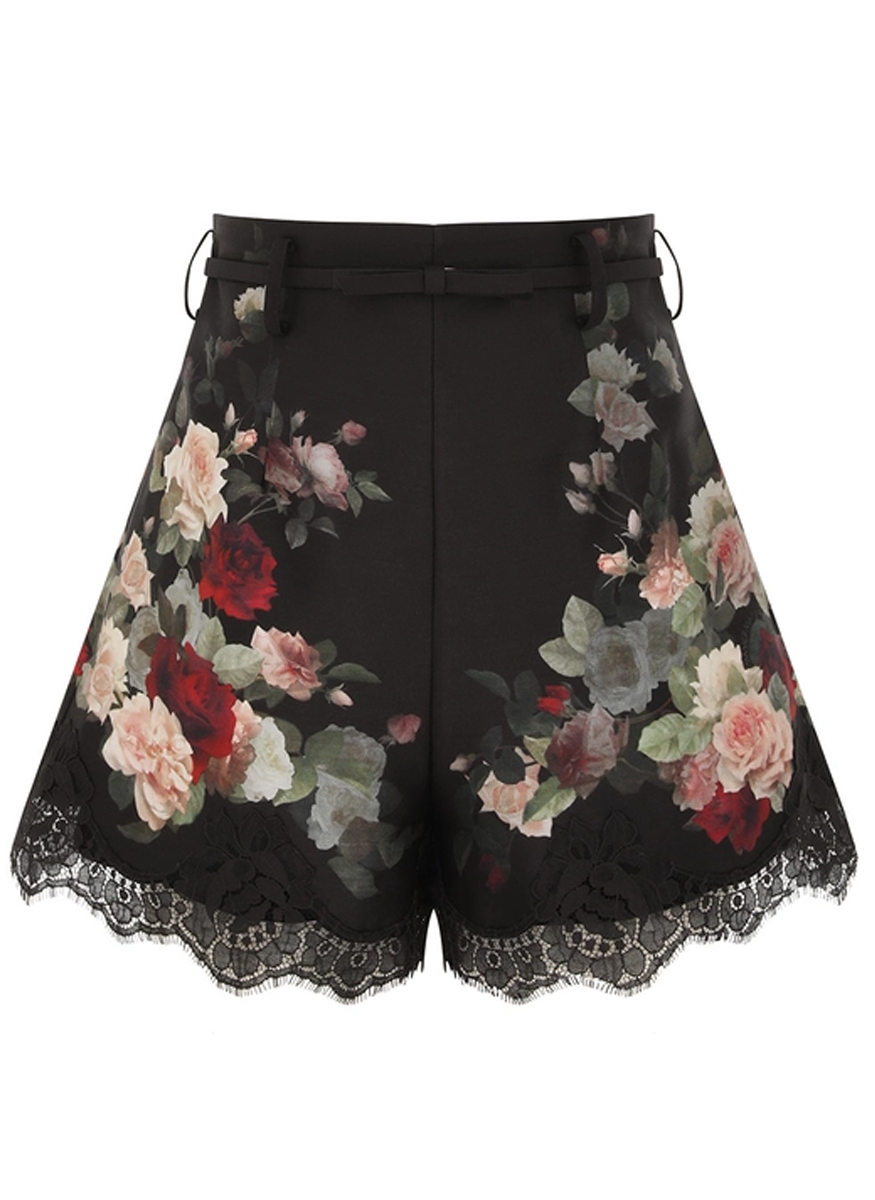 Hypnotic Lace Trim Short