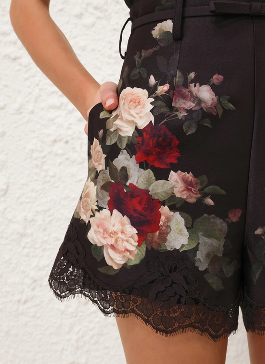 Hypnotic Lace Trim Short - Zimmermann