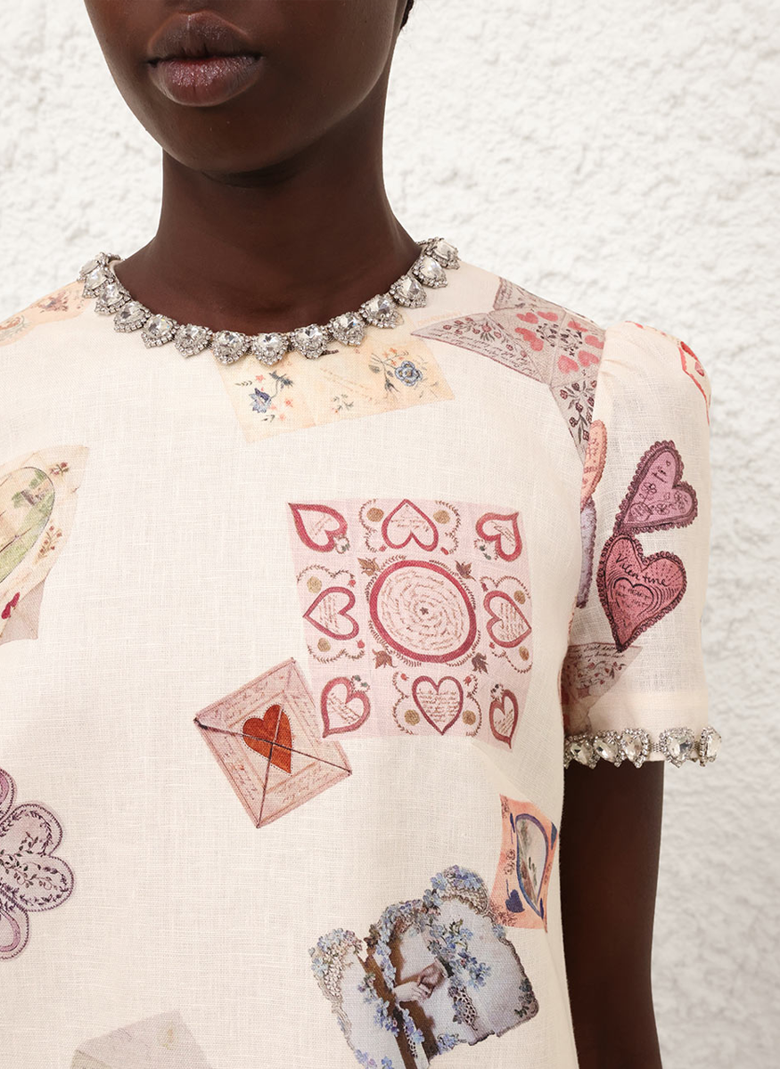 Hypnotic Jewelled Shift Dress - Zimmermann