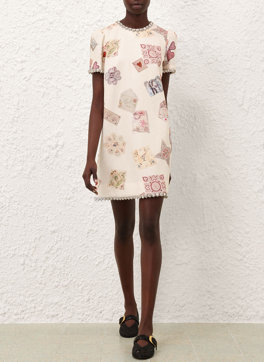 Hypnotic Jewelled Shift Dress - Zimmermann