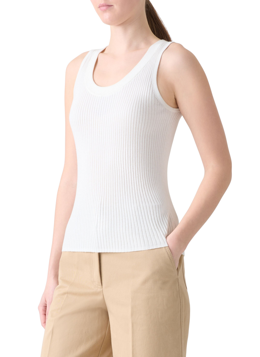 Sleeveless Knit Tank Top - Akris Punto