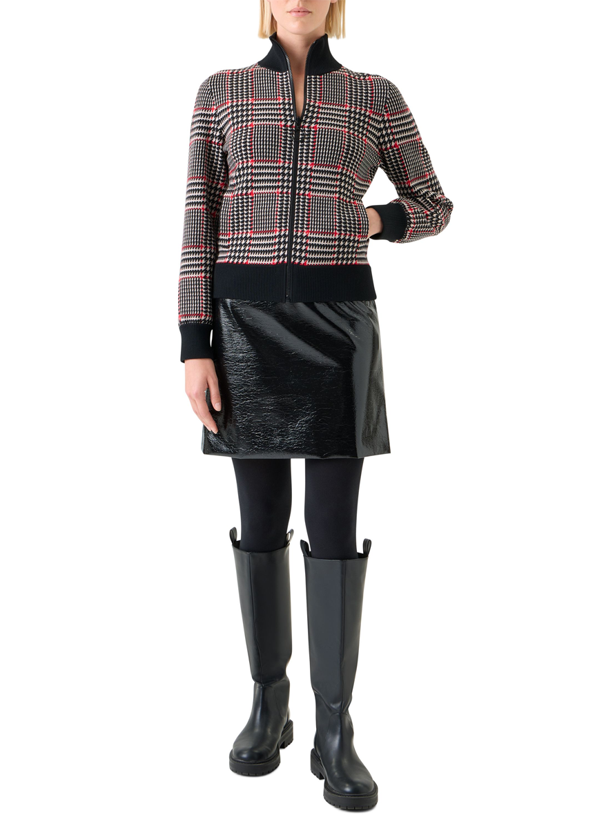 Jacquard Knit Cardigan