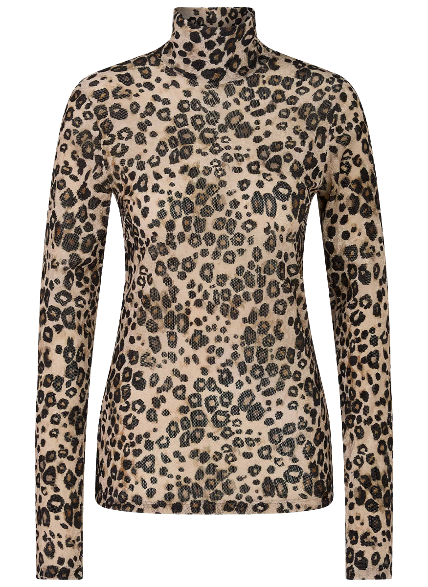 Leopard Print Turtleneck