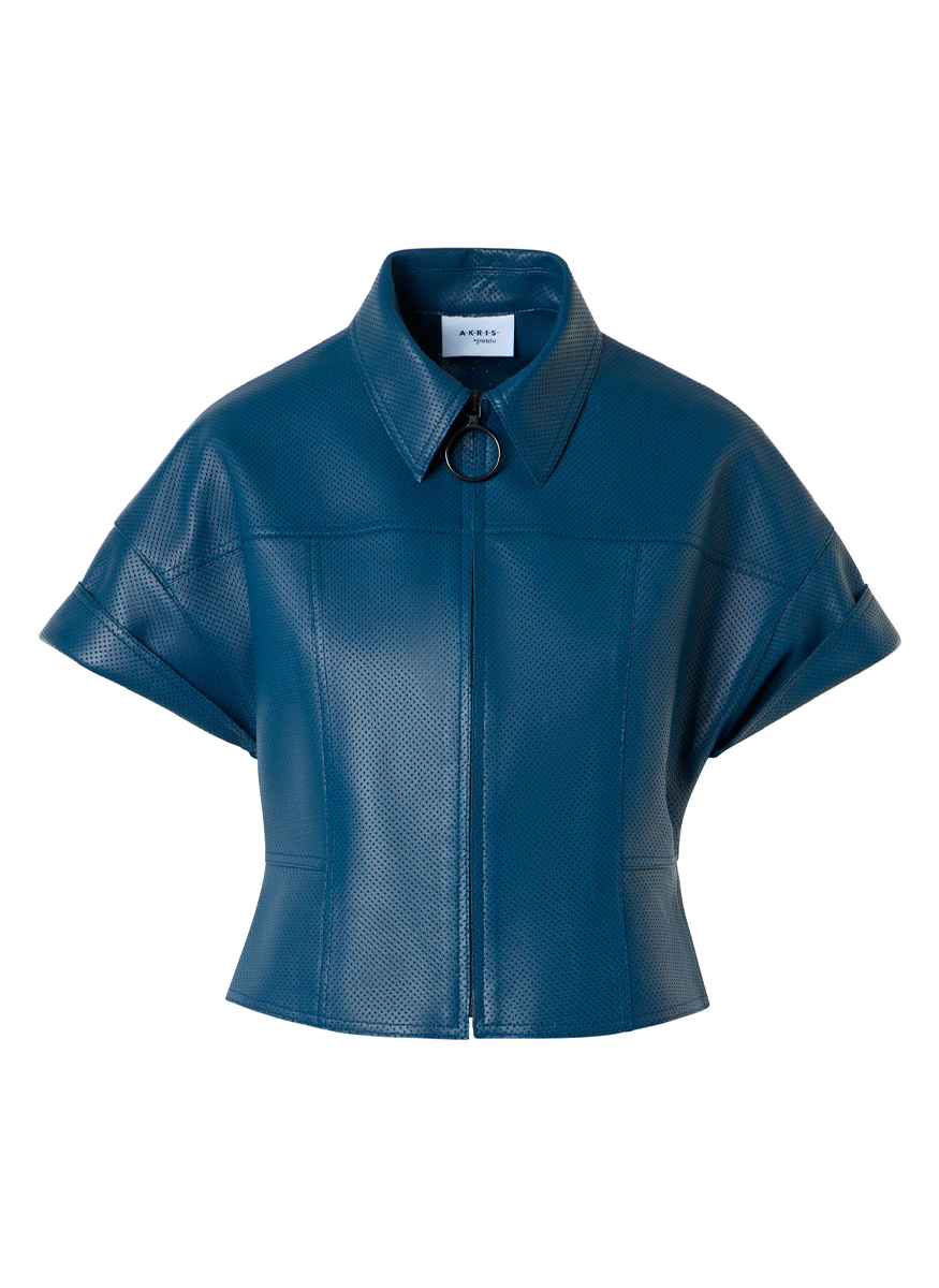 Pin Dot Nappa Leather Jacket