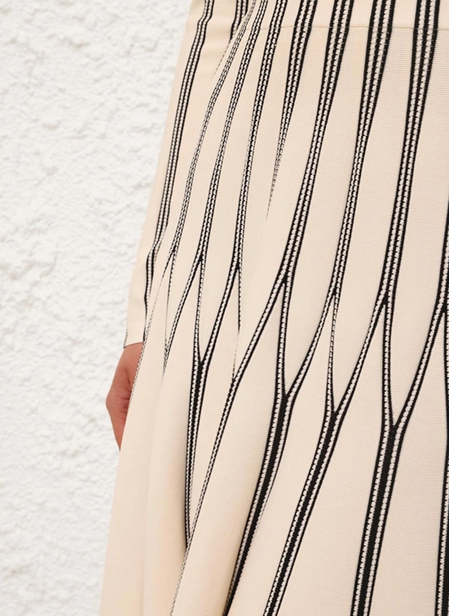 Rebellion Striped Midi Skirt - Zimmermann