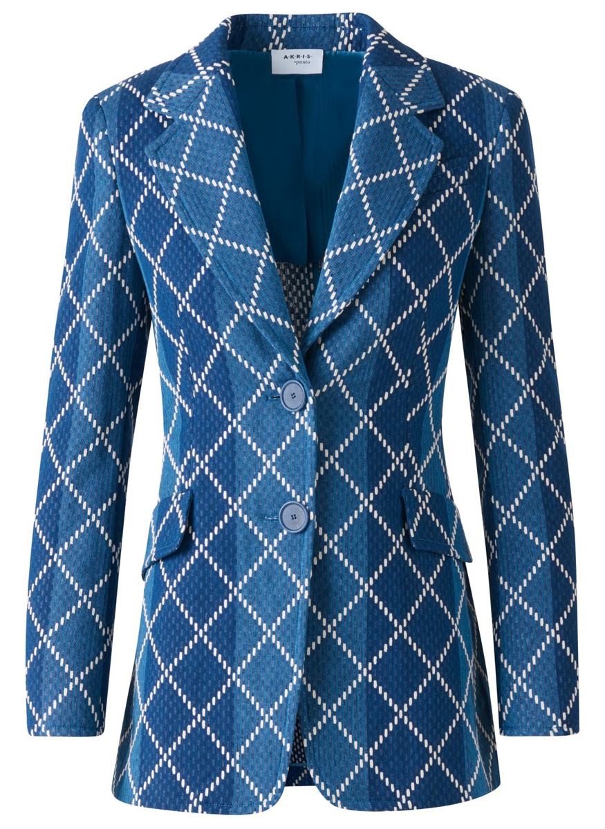 Diamond Cotton Jacquard Blazer