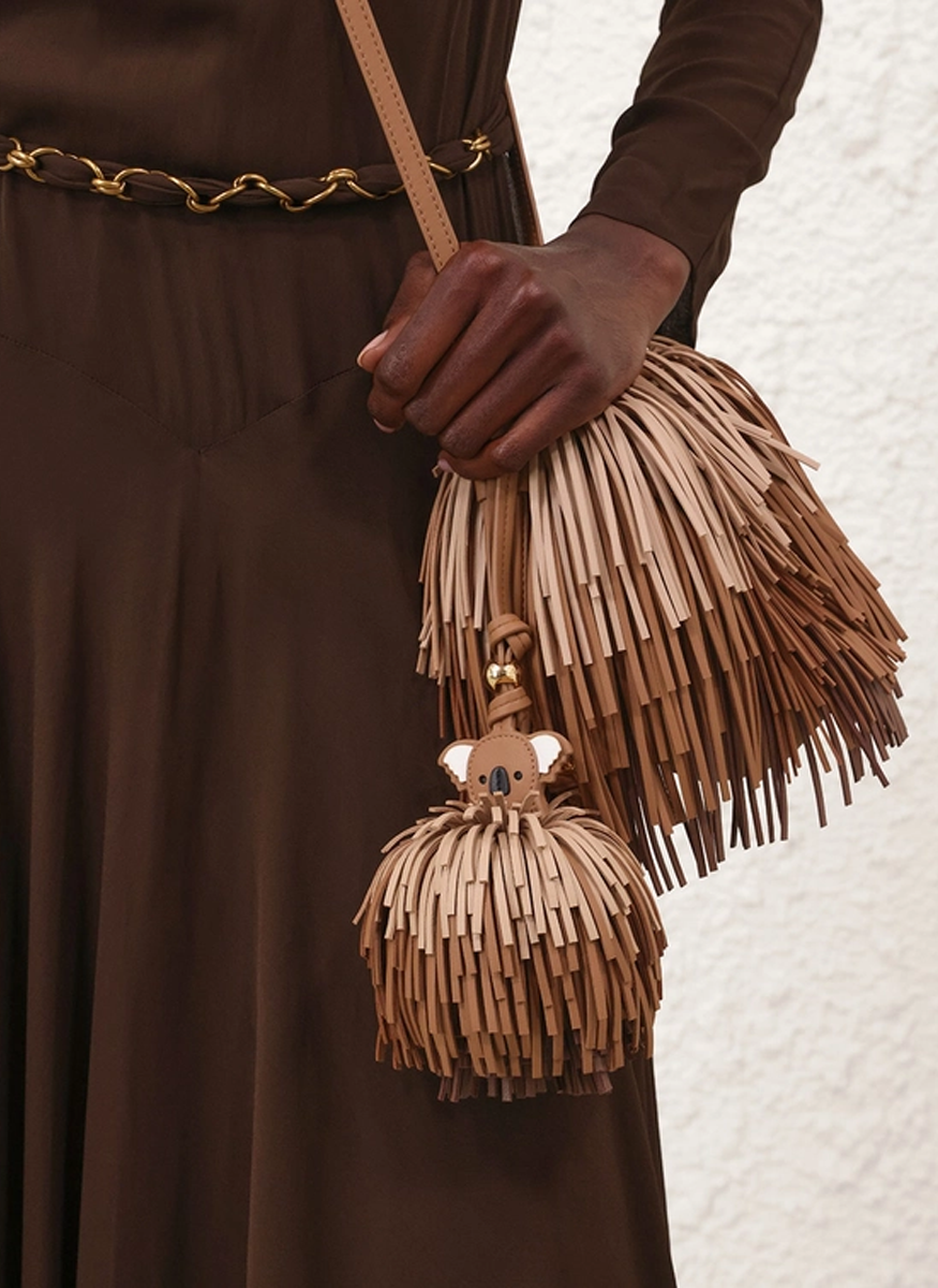 Fringe Crossbody in Taupe - Zimmermann