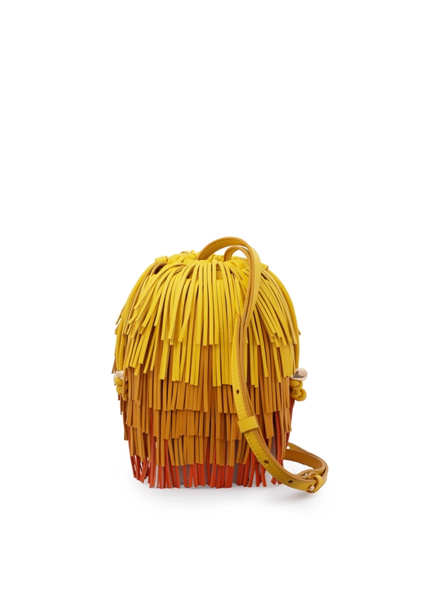Fringe Crossbody in Yellow