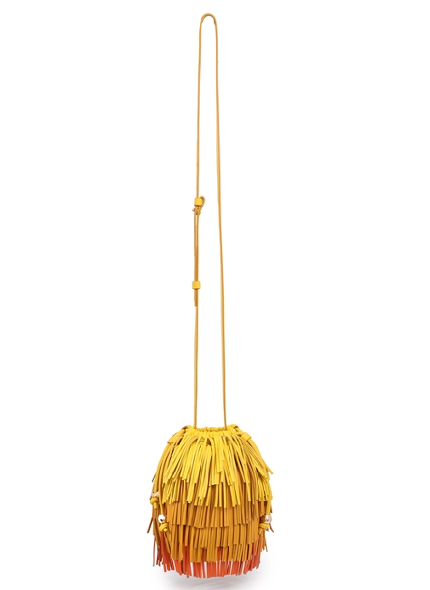 Fringe Crossbody in Yellow