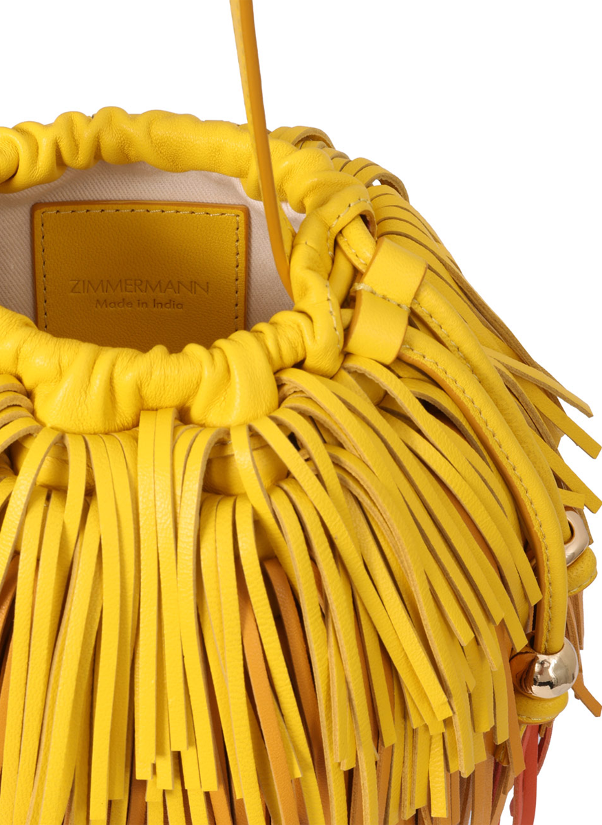 Fringe Crossbody in Yellow - Zimmermann