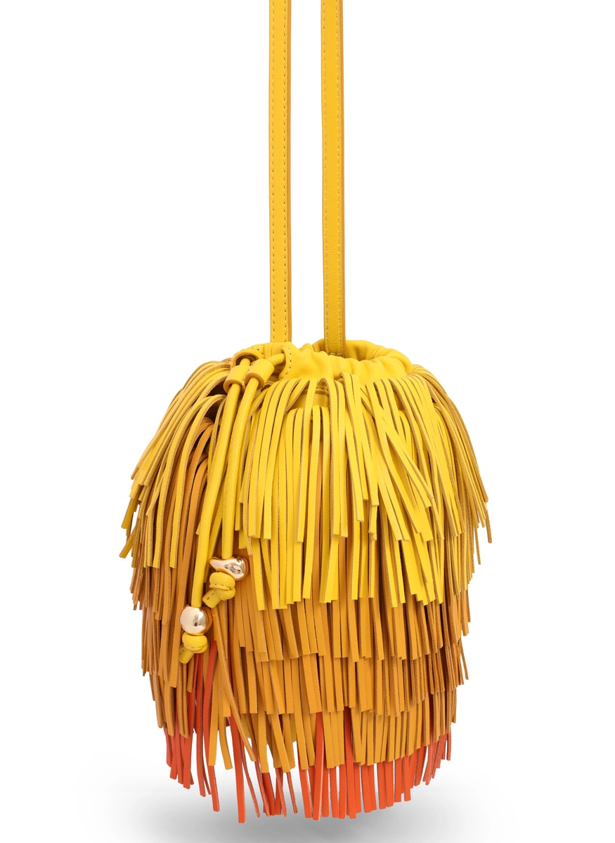 Fringe Crossbody in Yellow - Zimmermann