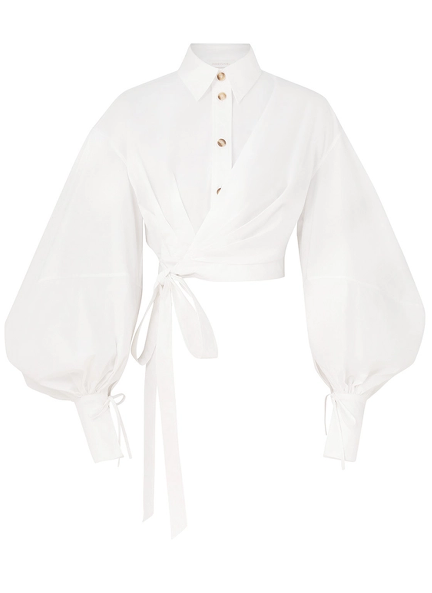 Rebellion Poplin Wrap Blouse