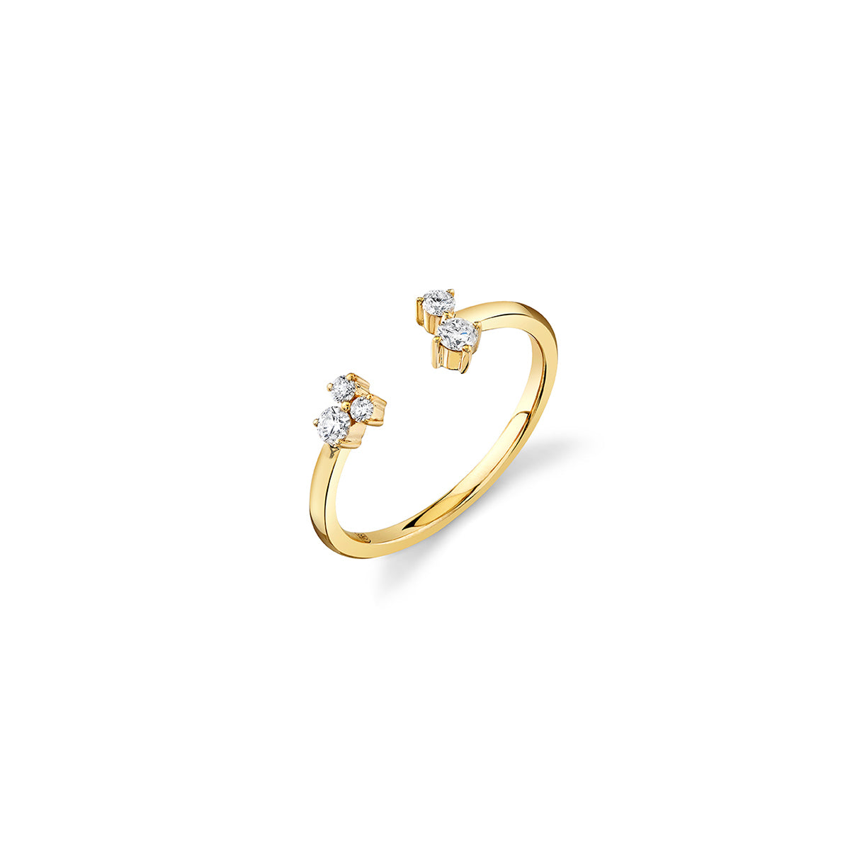 Open Cocktail Ring with Diamonds